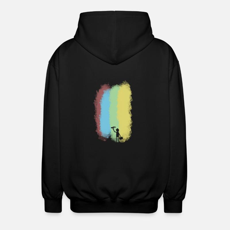 Maler - Unisex Kapuzenjacke - Schwarz