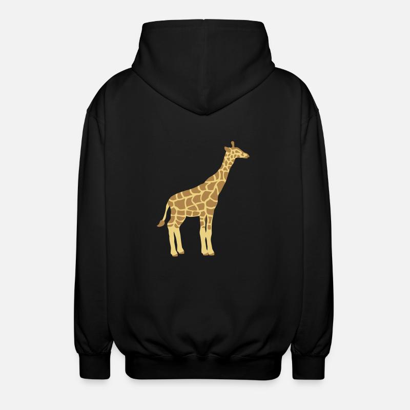 Girafe pour les enfants - Veste à capuche unisexe - noir