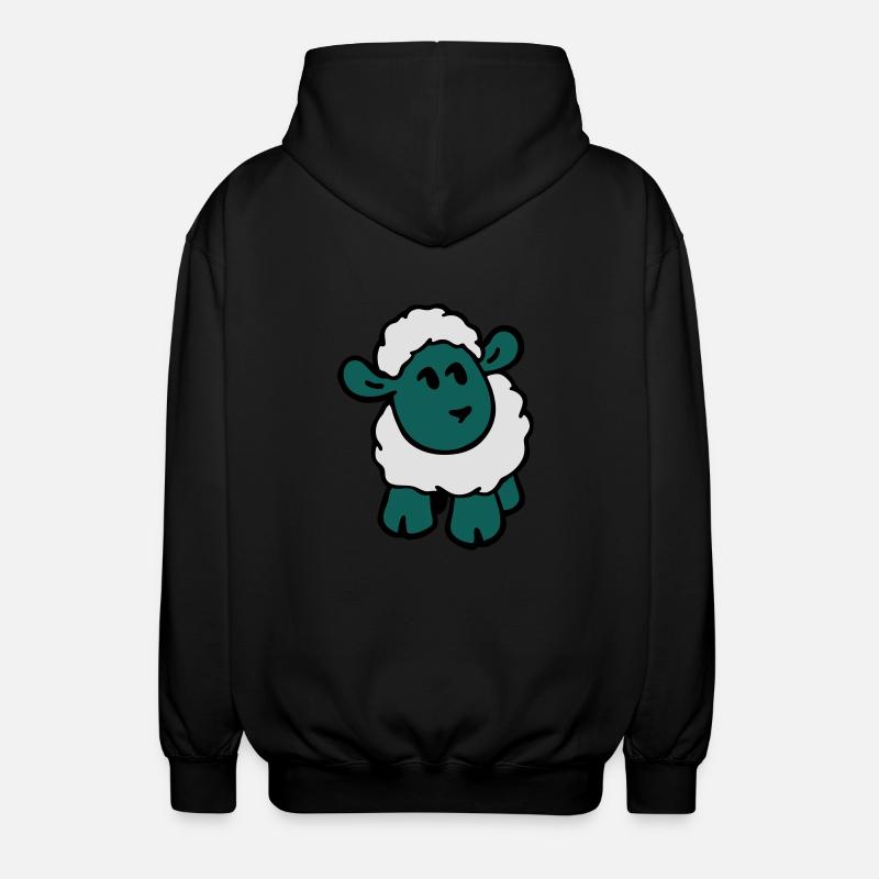 Moutons Shirts - Veste à capuche unisexe - noir