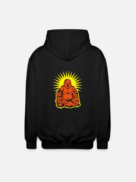 buddha - Unisex Kapuzenjacke - Schwarz