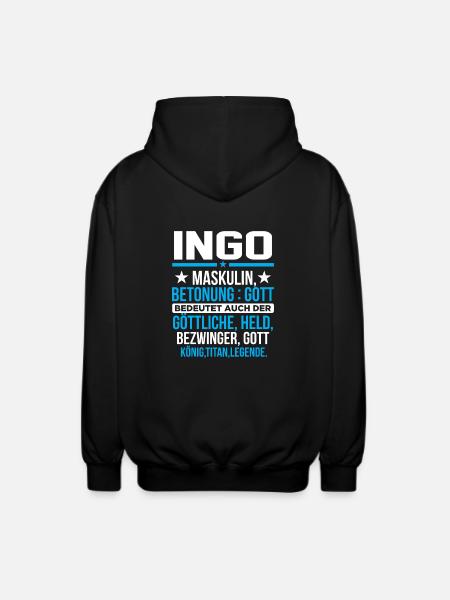 INGO - Titan - Unisex Kapuzenjacke - Schwarz