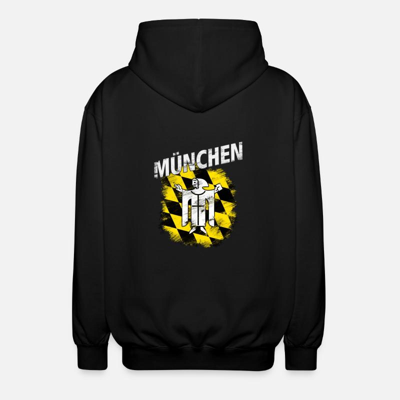 München - Unisex Kapuzenjacke - Schwarz
