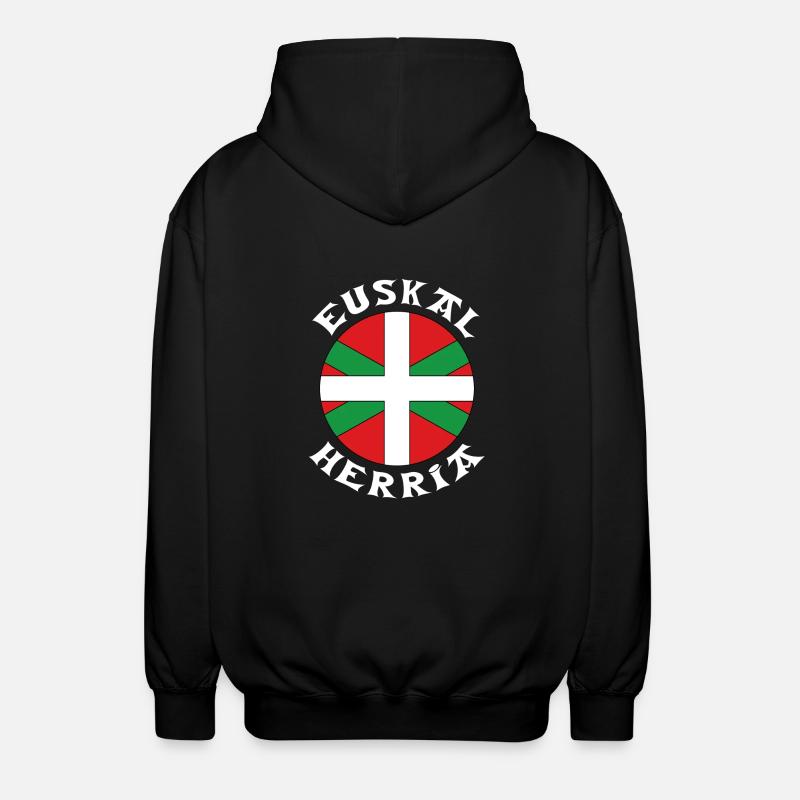 Baskische Land Design 7 - Unisex Kapuzenjacke - Schwarz