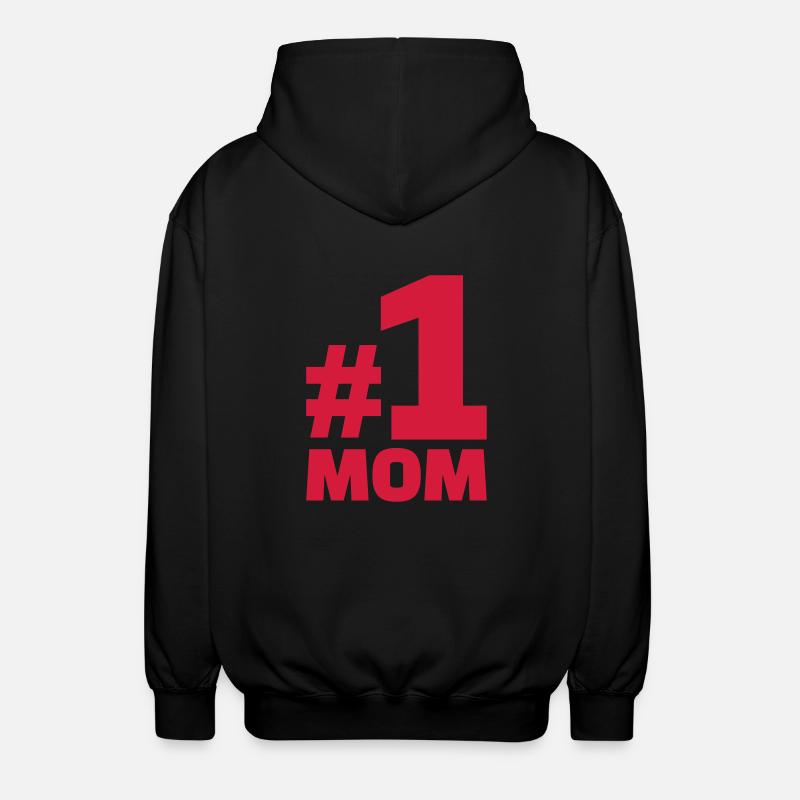 No. 1 Mom - Veste à capuche unisexe - noir