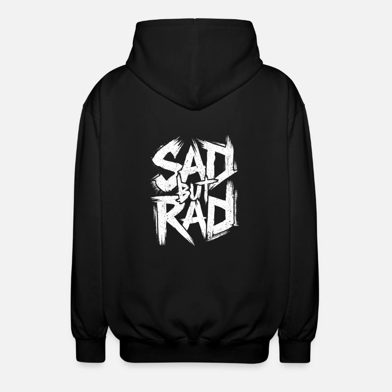 Melancholy with style - Unisex Hooded Jacket - black