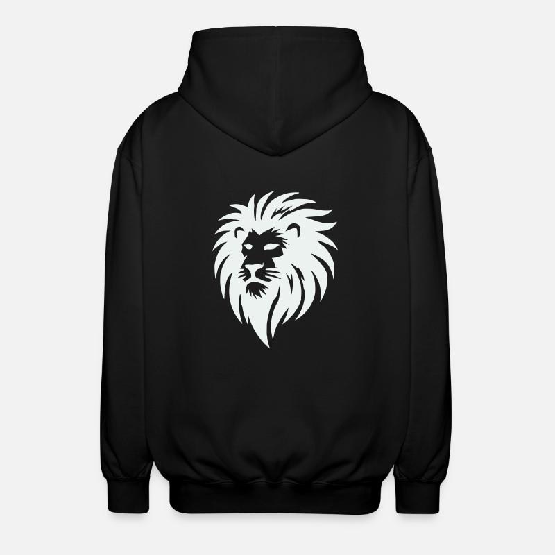 lion - Veste à capuche unisexe - noir