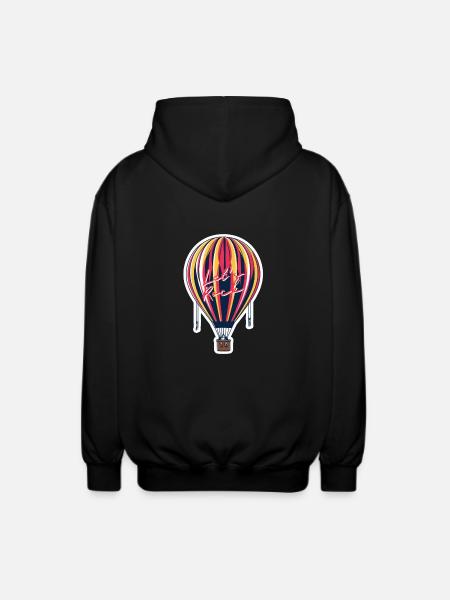 Lets Rock Heißluftballon - Unisex Kapuzenjacke - Schwarz