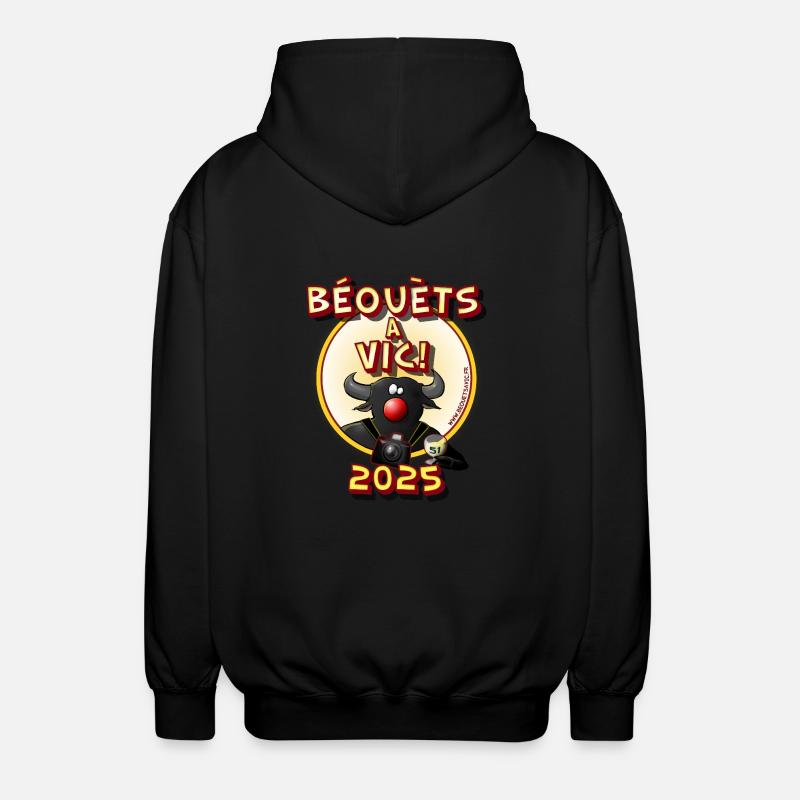 beouets front 2025 - Veste à capuche unisexe - noir
