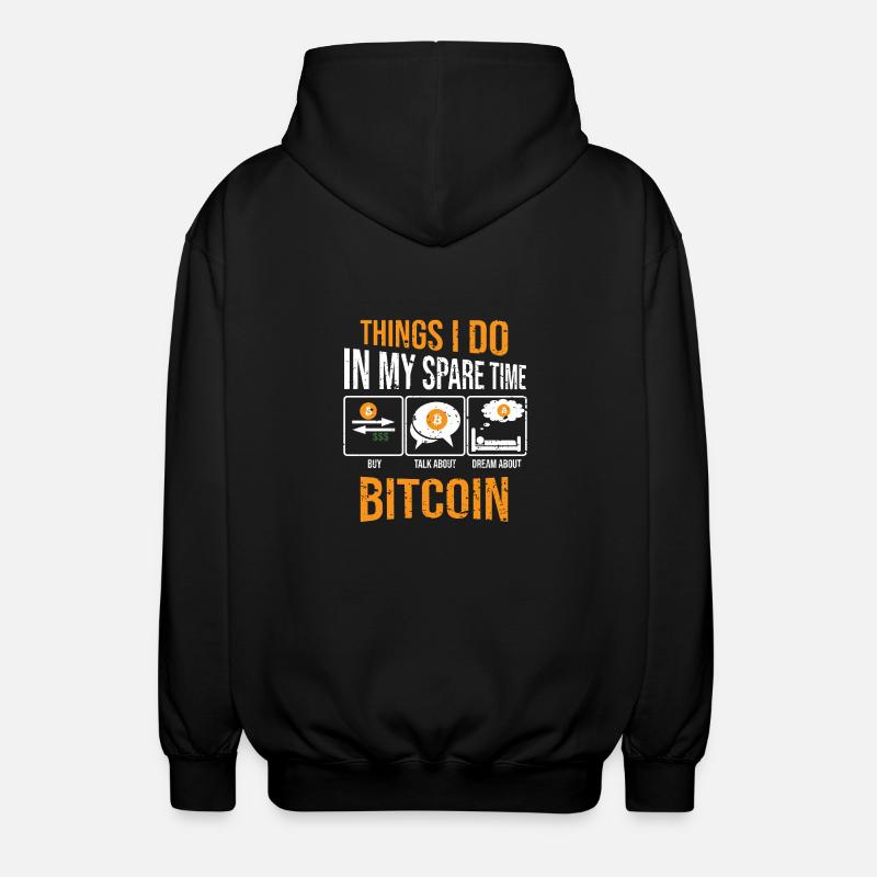 Bitcoin Miner Crypto - Veste à capuche unisexe - noir