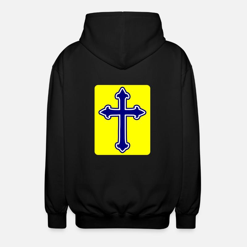 Symbole de la croix - Veste à capuche unisexe - noir