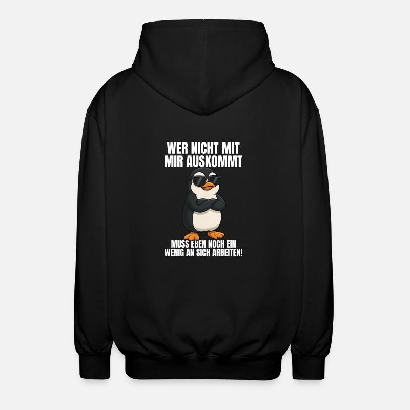 Arbeiten Witziger Lustiger Spruch Sprüche - Unisex Kapuzenjacke - Schwarz