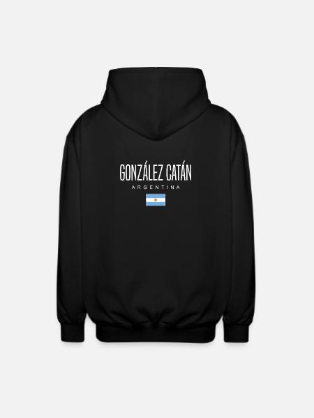 González Catán Argentina Argentinian - Unisex Hooded Jacket - black
