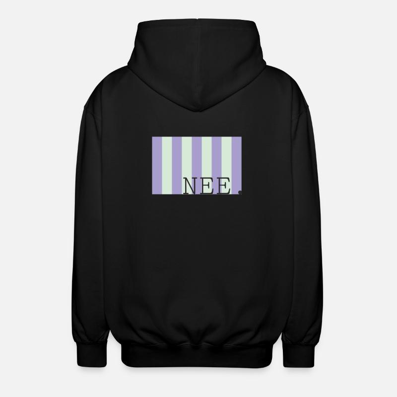 Ancienne police Pastel Stripe - Veste à capuche unisexe - noir