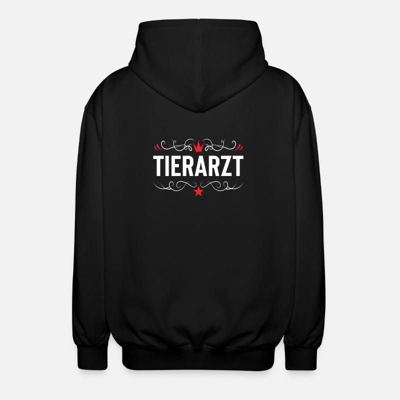 Tierarzt Beruf - Unisex Kapuzenjacke - Schwarz