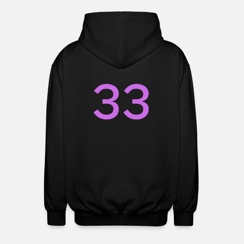 33 - Unisex Kapuzenjacke - Schwarz
