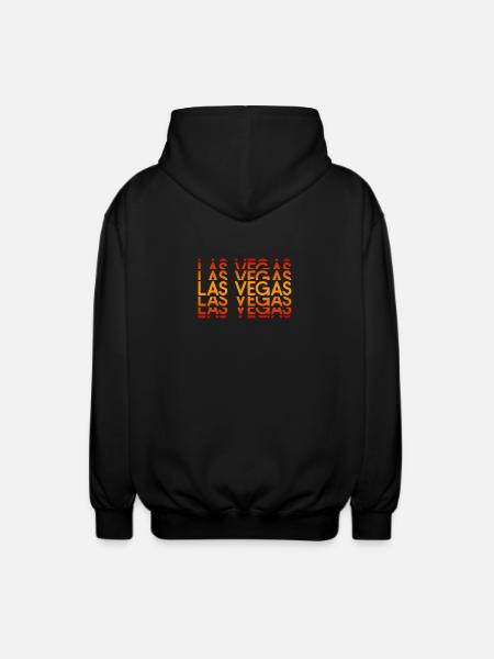 Las Vegas Neon Layout - Unisex Hooded Jacket - black