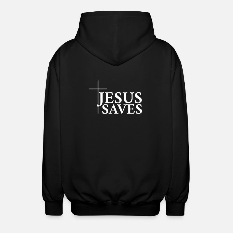 Jesus Rettet - Unisex Kapuzenjacke - Schwarz