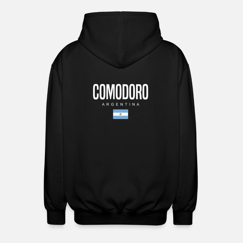Comodoro Argentinien Argentinier - Unisex Kapuzenjacke - Schwarz