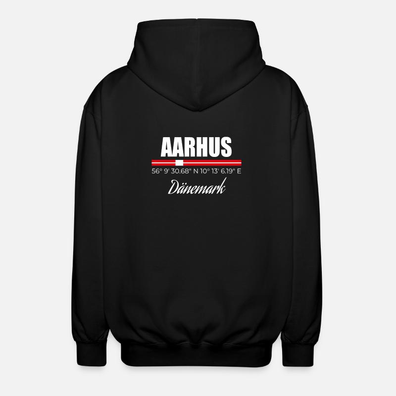 Aarhus - Unisex Hooded Jacket - black