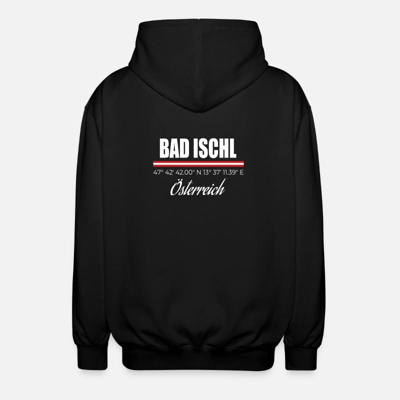 Bad Ischl - Unisex Kapuzenjacke - Schwarz