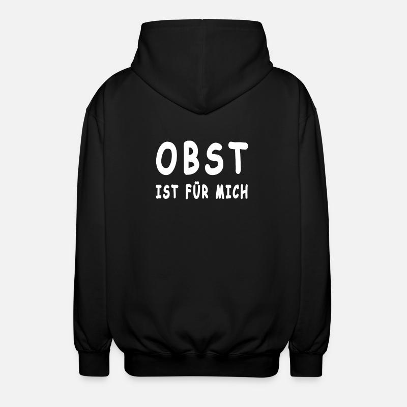 Obst - Unisex Kapuzenjacke - Schwarz