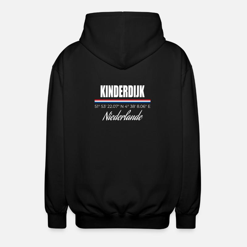 Kinderdijk - Unisex Hooded Jacket - black