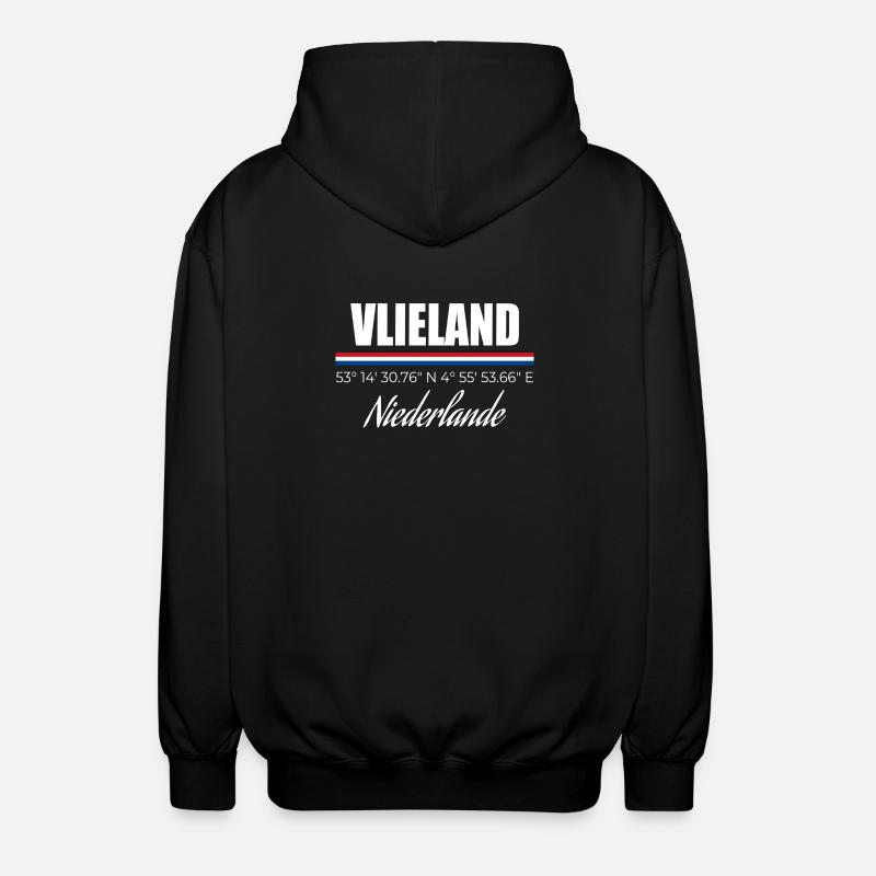 Vlieland - Veste à capuche unisexe - noir