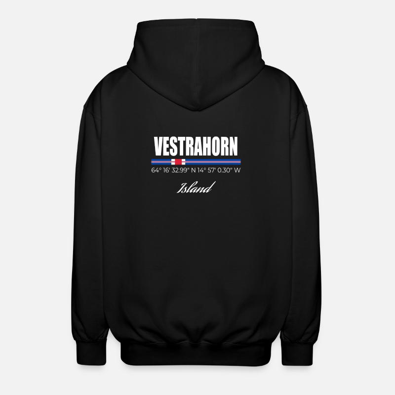 Vestrahorn - Veste à capuche unisexe - noir