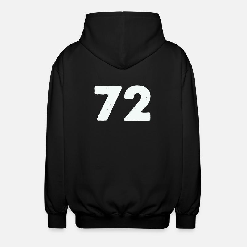 72 - Veste à capuche unisexe - noir