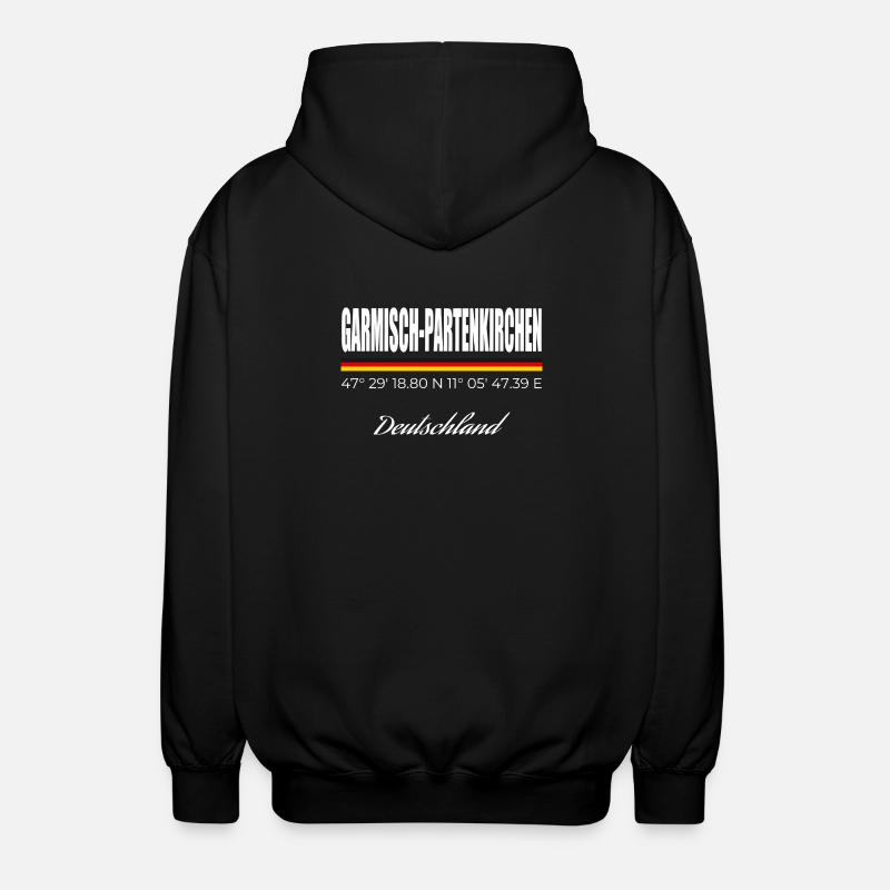 Garmisch-Partenkirchen - Veste à capuche unisexe - noir