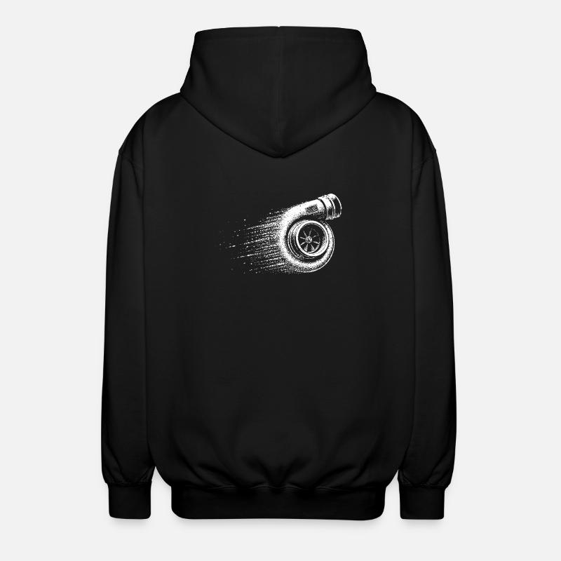 Turbolader Boost Boosted Tuner Schrauber - Unisex Kapuzenjacke - Schwarz