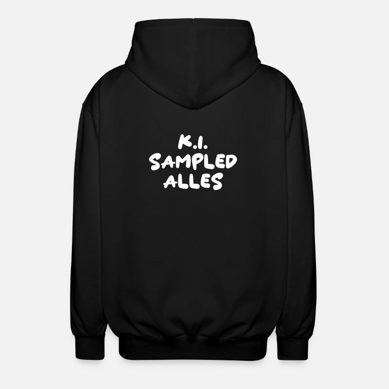 K.I. Sampled Alles - Unisex Kapuzenjacke - Schwarz