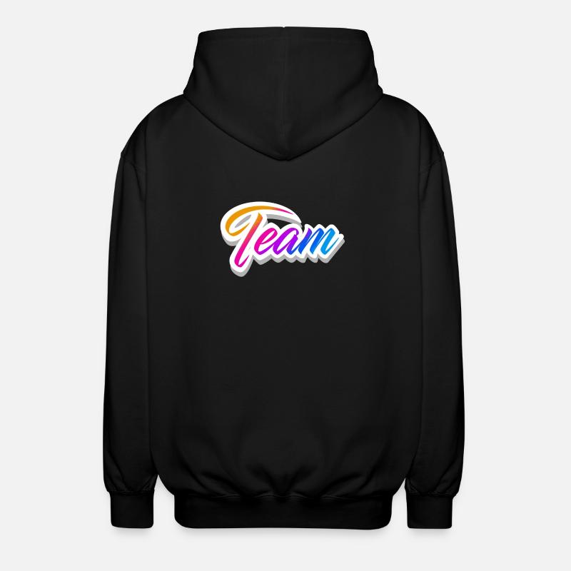 Team - Unisex Kapuzenjacke - Schwarz