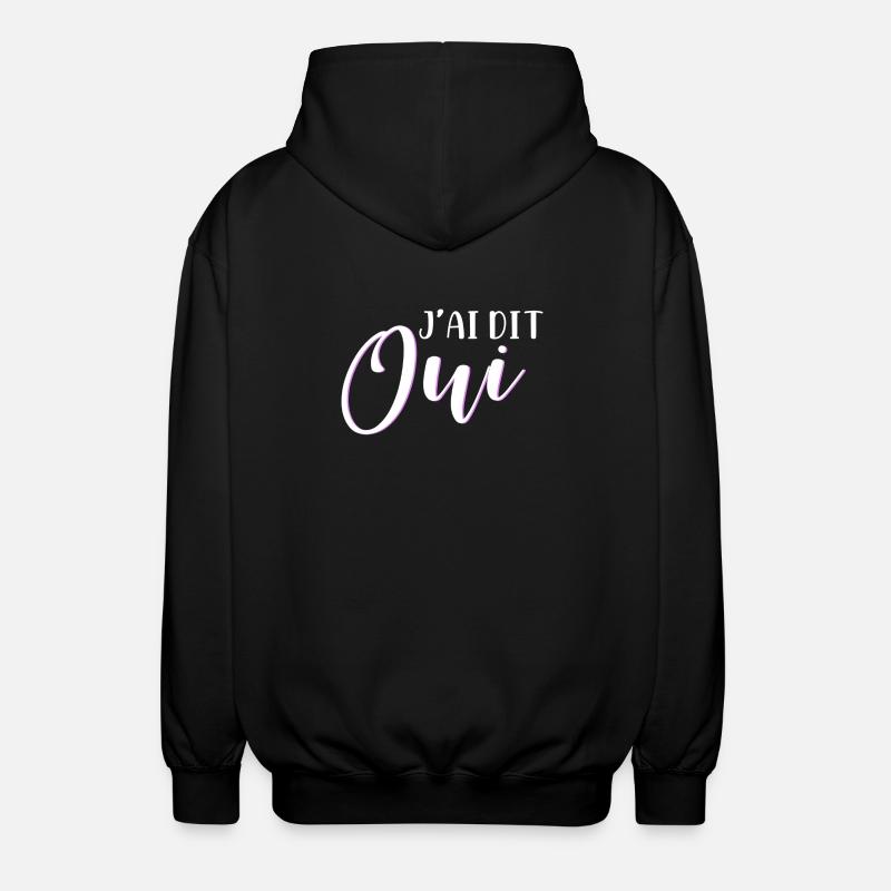 Ich sagte ja - Unisex Kapuzenjacke - Schwarz