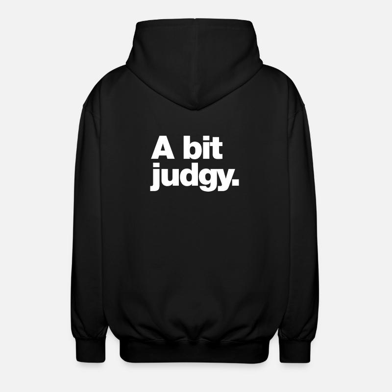 Un peu de jugement - Veste à capuche unisexe - noir