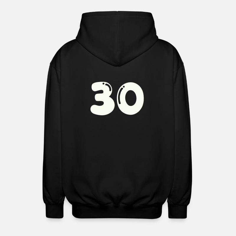 30 - Unisex Kapuzenjacke - Schwarz