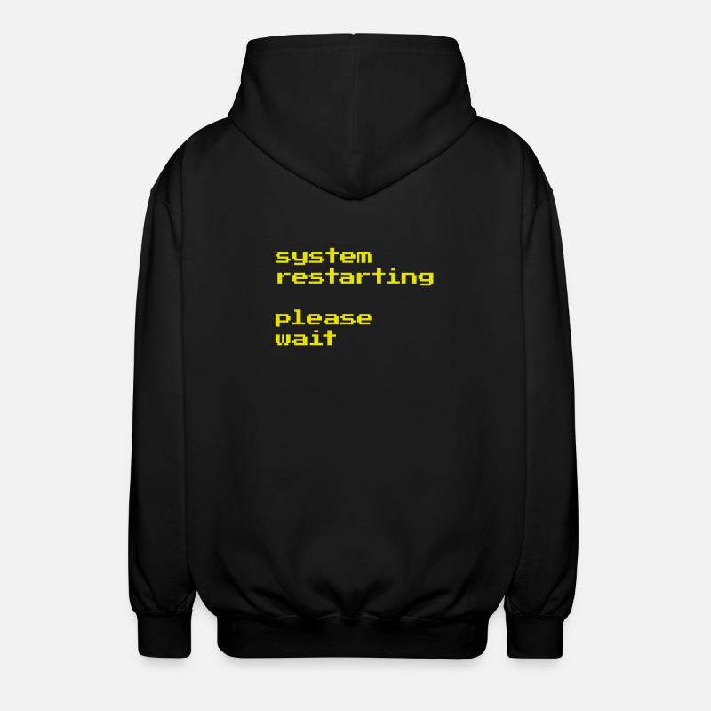 Redémarrage du système - Veste à capuche unisexe - noir