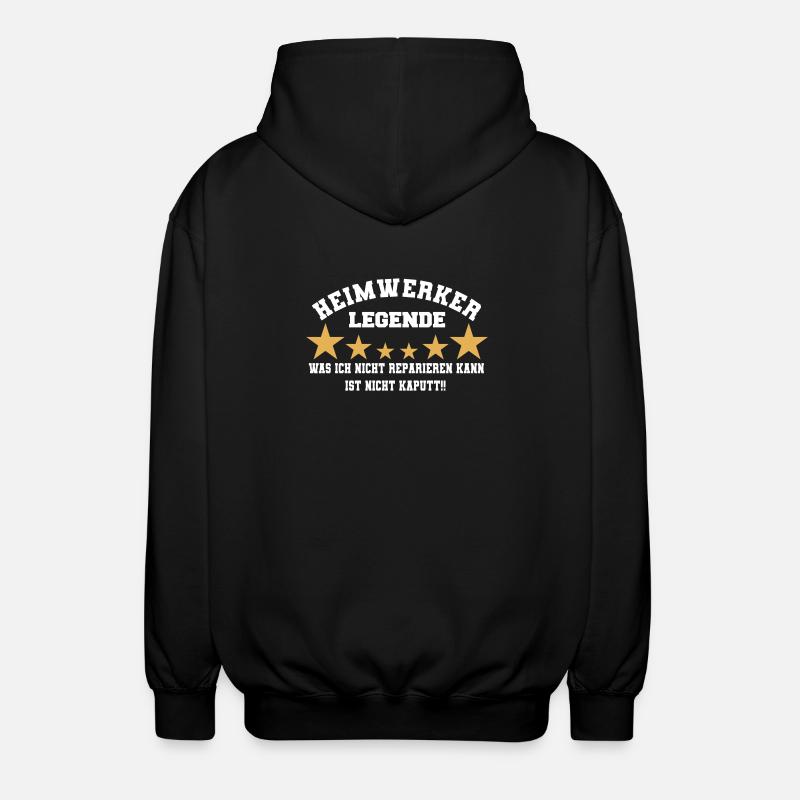 Heimwerker Legende Geschenk - Unisex Kapuzenjacke - Schwarz