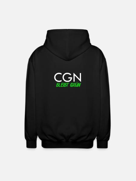 cgn_koeln_bleibt_gruen_ - Unisex Hooded Jacket - black