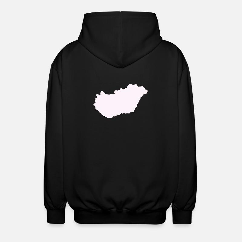 Ungarn Land - Unisex Kapuzenjacke - Schwarz