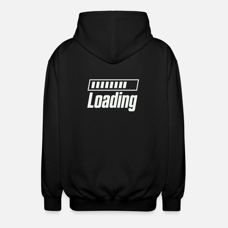 Loading Loading Bar - Unisex Hooded Jacket - black