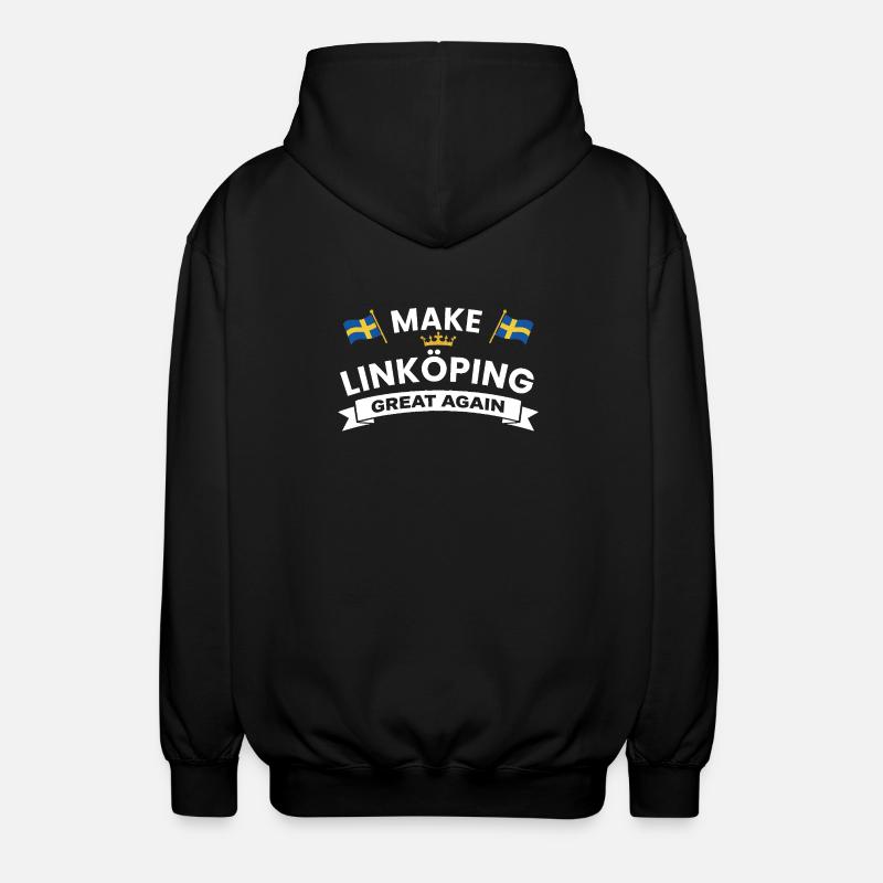Linköping Stronger cohesion - Unisex Hooded Jacket - black