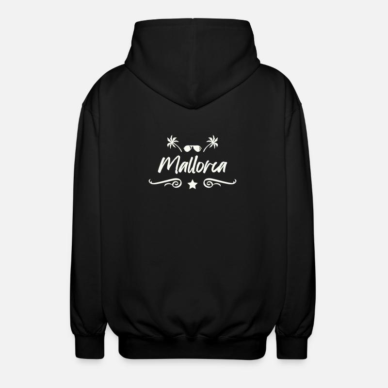 Mallora Palm Beach Logo - Unisex Hooded Jacket - black