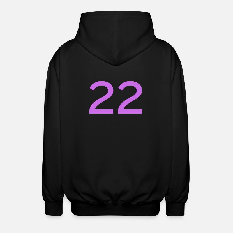 22 - Unisex Kapuzenjacke - Schwarz