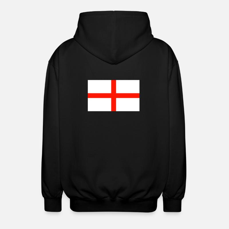 Drapeau anglais - Veste à capuche unisexe - noir