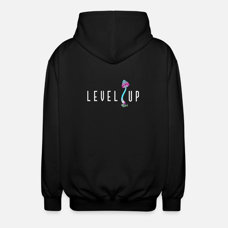LEVEL UP Champignon - Veste à capuche unisexe - noir