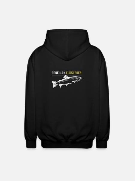 Forellen Flüsterer - Unisex Kapuzenjacke - Schwarz