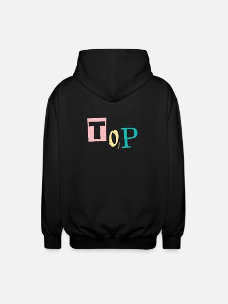 Nach oben - Unisex Kapuzenjacke - Schwarz