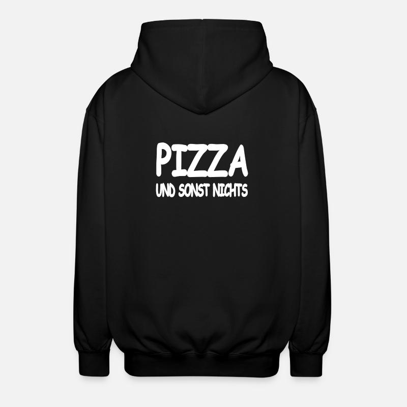 Pizza - Unisex Kapuzenjacke - Schwarz