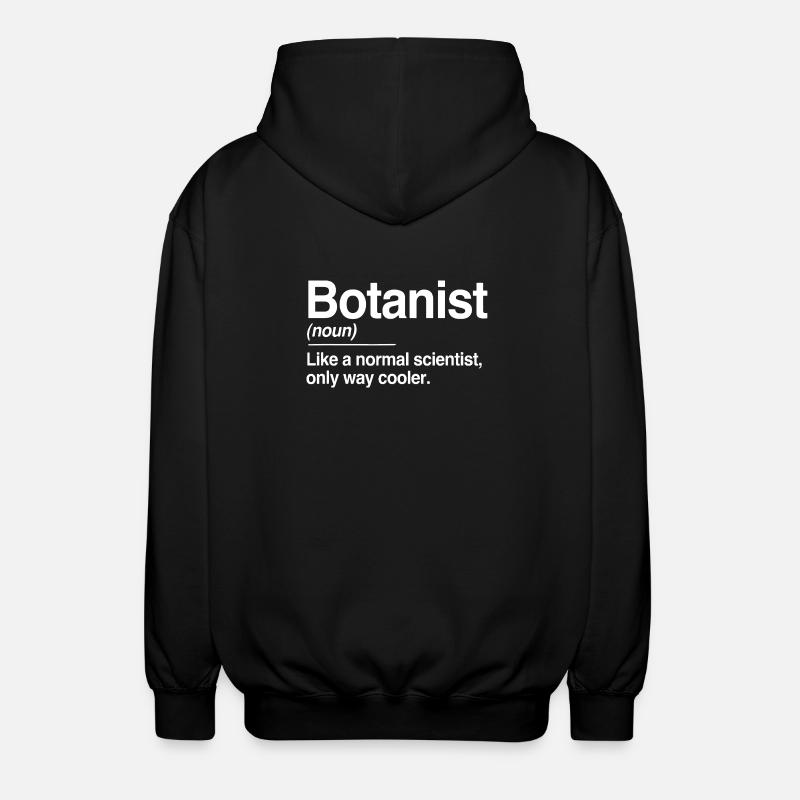 Botaniker-Definition - Unisex Kapuzenjacke - Schwarz